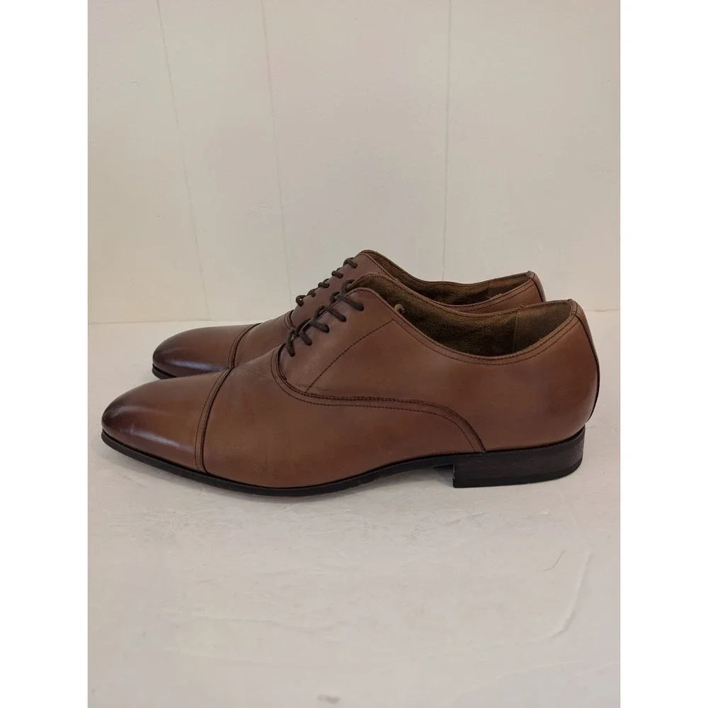 Florsheim Francisco Cognac Cap Toe Size 13D Leather Dress Shoes 11528-221 Mens